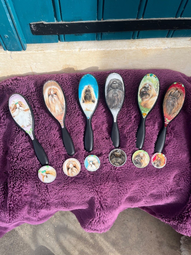 Brosse  pour chiens personnalisée 